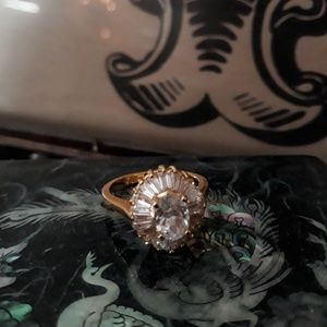 Cubic Zirconium & Gold Ring